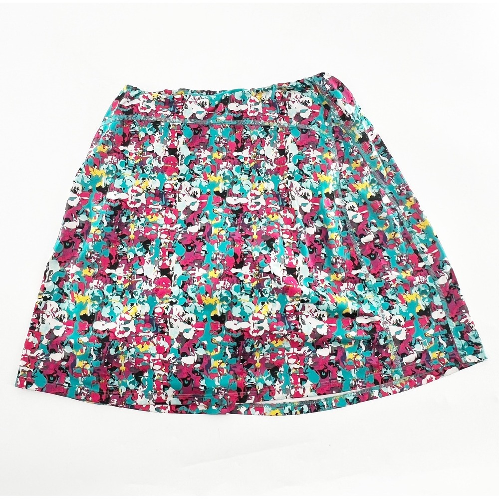 Skirt Sports Athletic Skort Womens S Multicolor Excellent Abstract Floral Zip